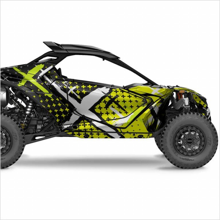X-Design Neon Yellow XL Version for Can-Am Maverick R 2 Doors
